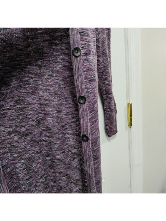 Boutique Forever 21 Stretch Long Purple Cardigan S - Picture 10 of 11